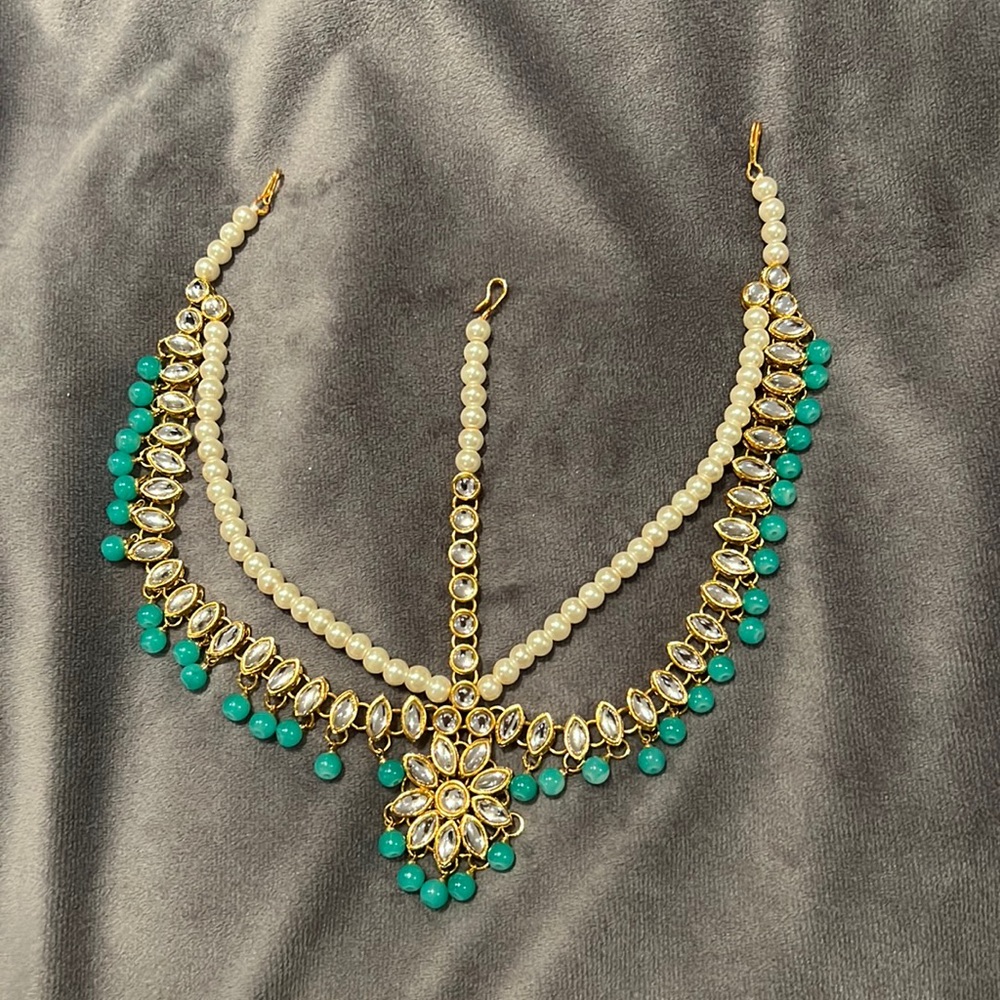 Kundan Hair/Head Piece (Mathapatti)